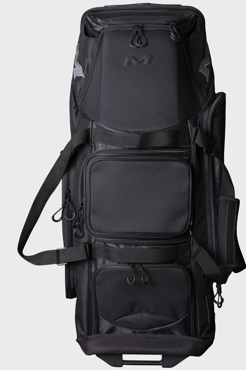 A black Miken Pro wheeled bag - SKU: MKMK7X-PRO