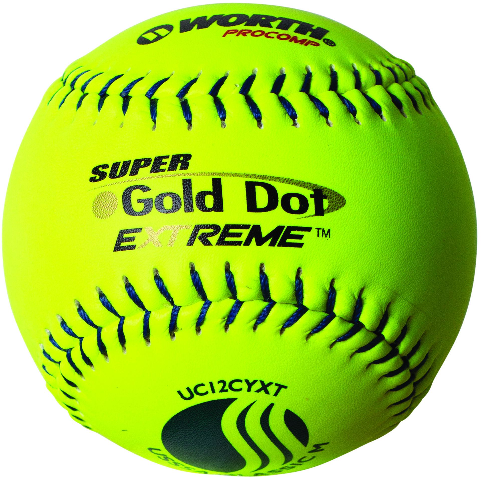 USSSA 12 in Gold Dot Softballs (UC12CYXT)