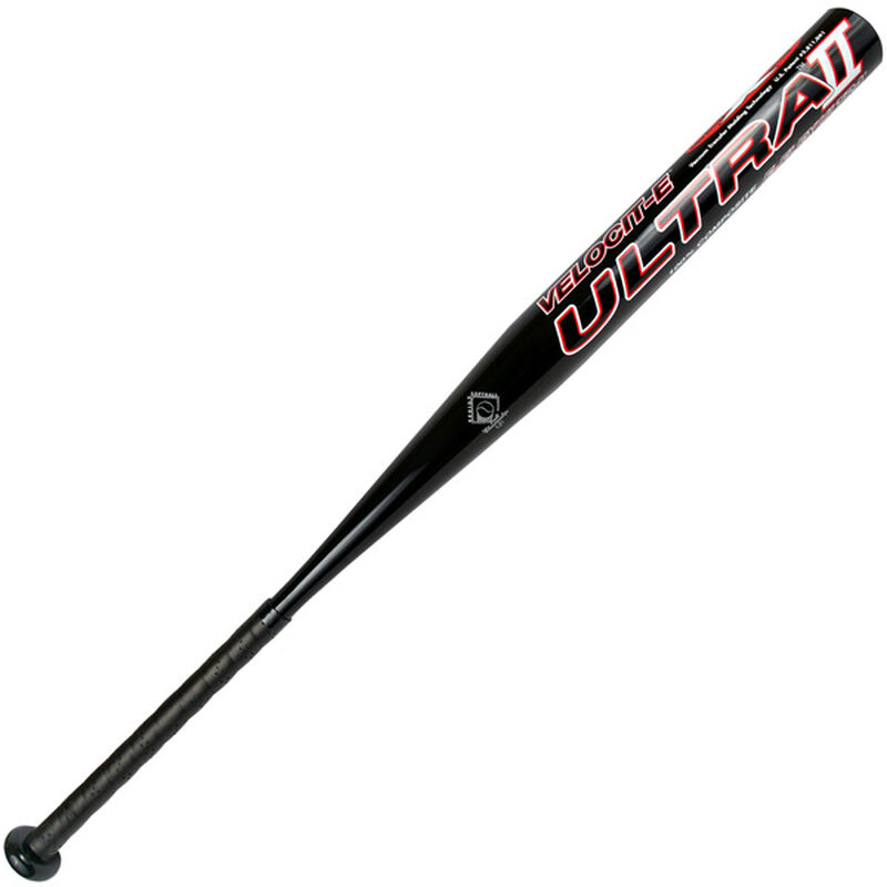 A black 2018 Ultra II SSUSA blem bat with a black barrel and grip - SKU: MSU2B loading=