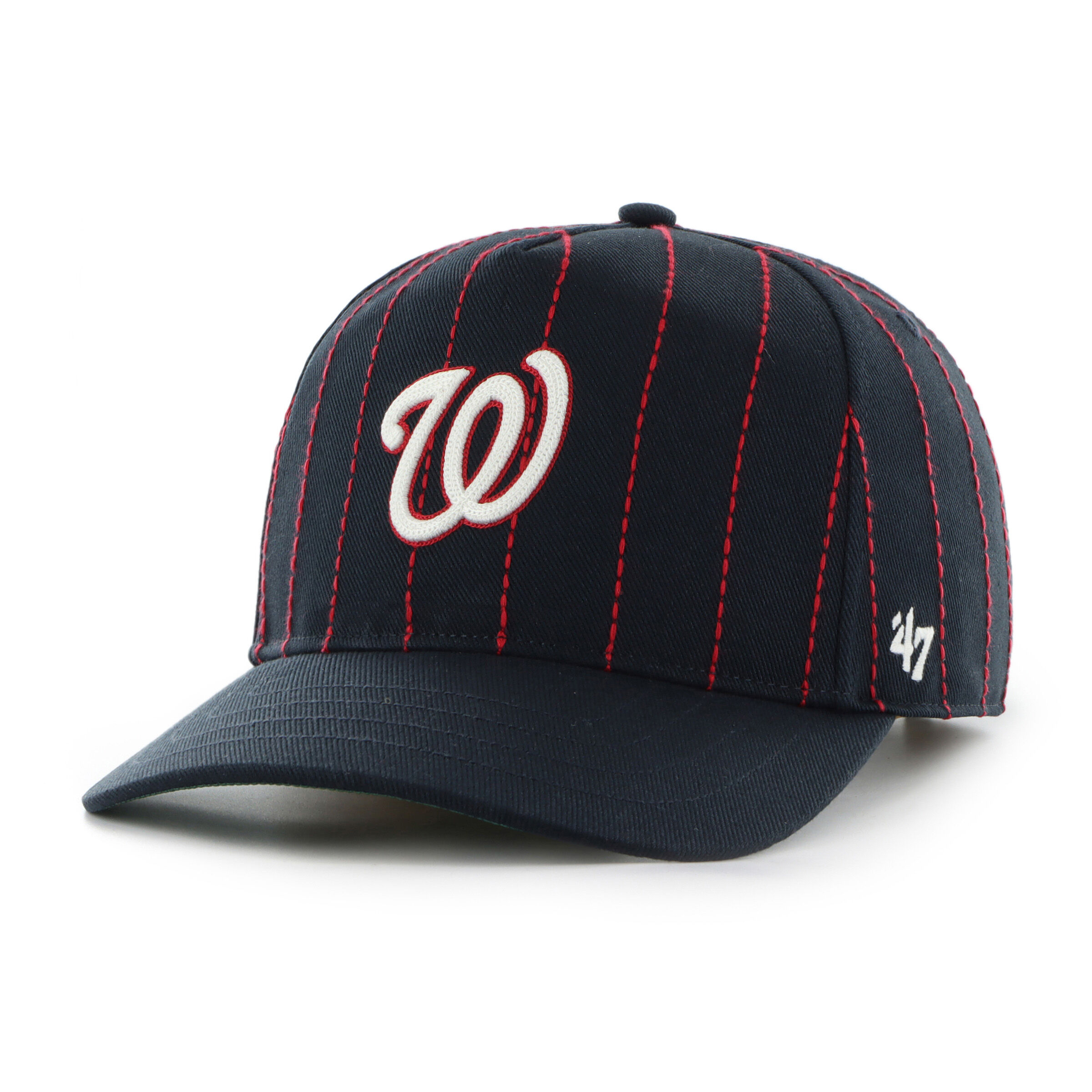 Washington Nationals Rawlings '47 Brand Pinstripe Hitch Hat