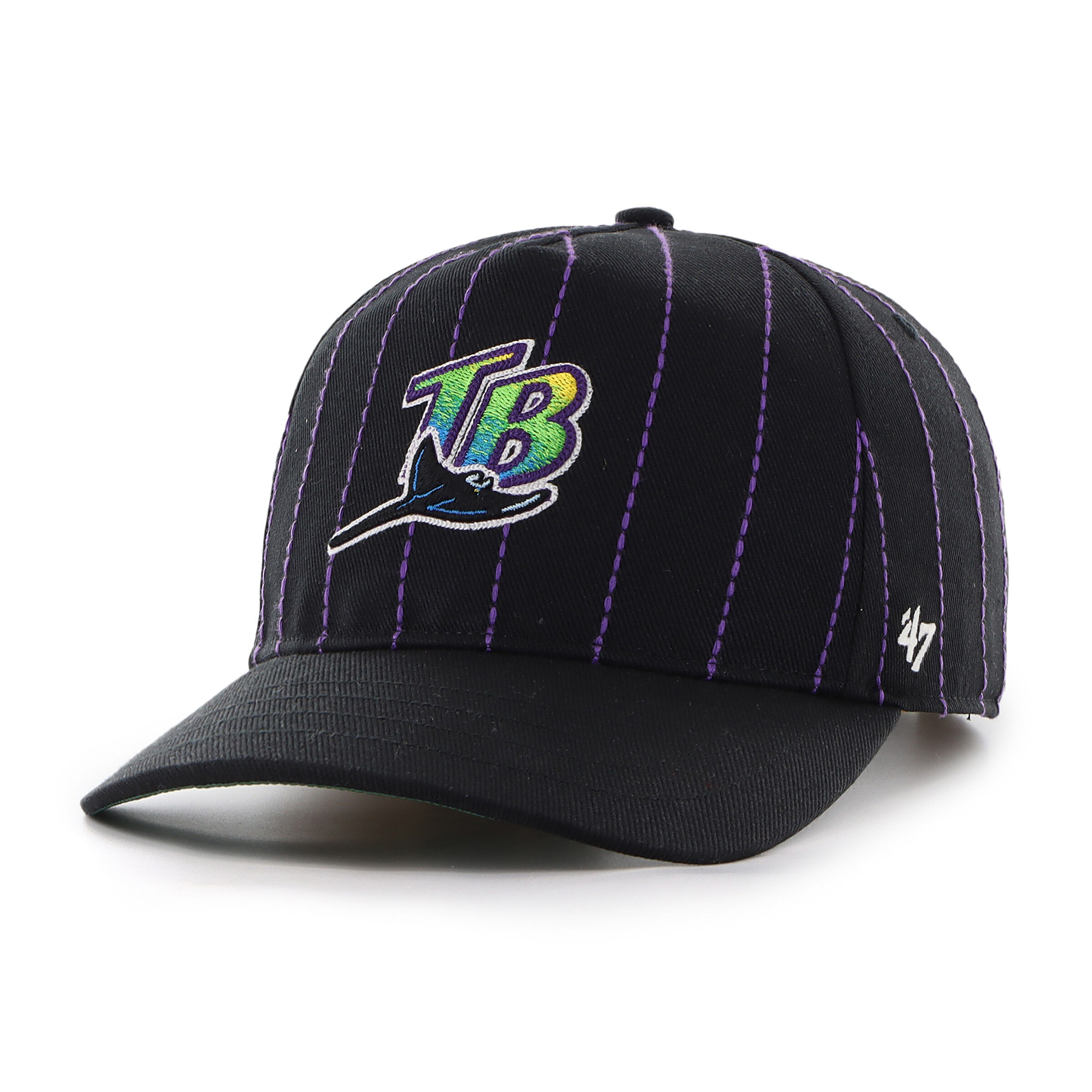 Tampa Bay Rays Rawlings '47 Brand Pinstripe Hitch Hat