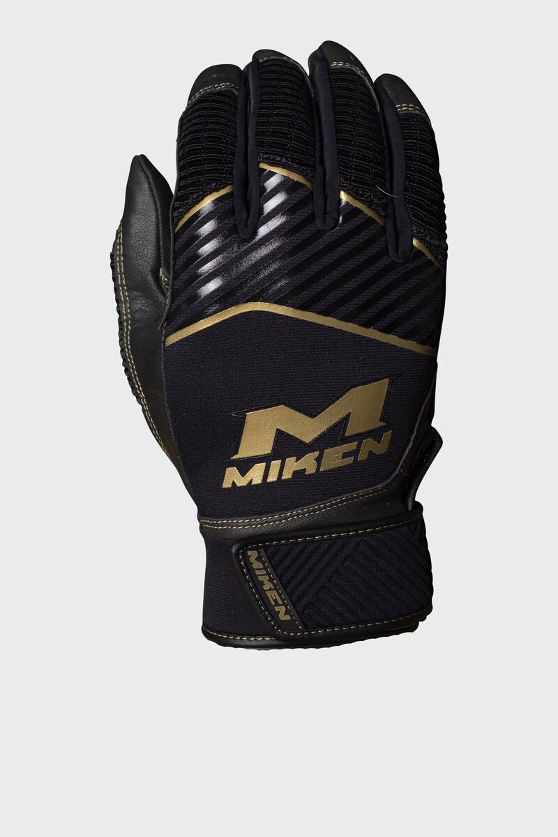 Miken Adult Gold Batting Gloves