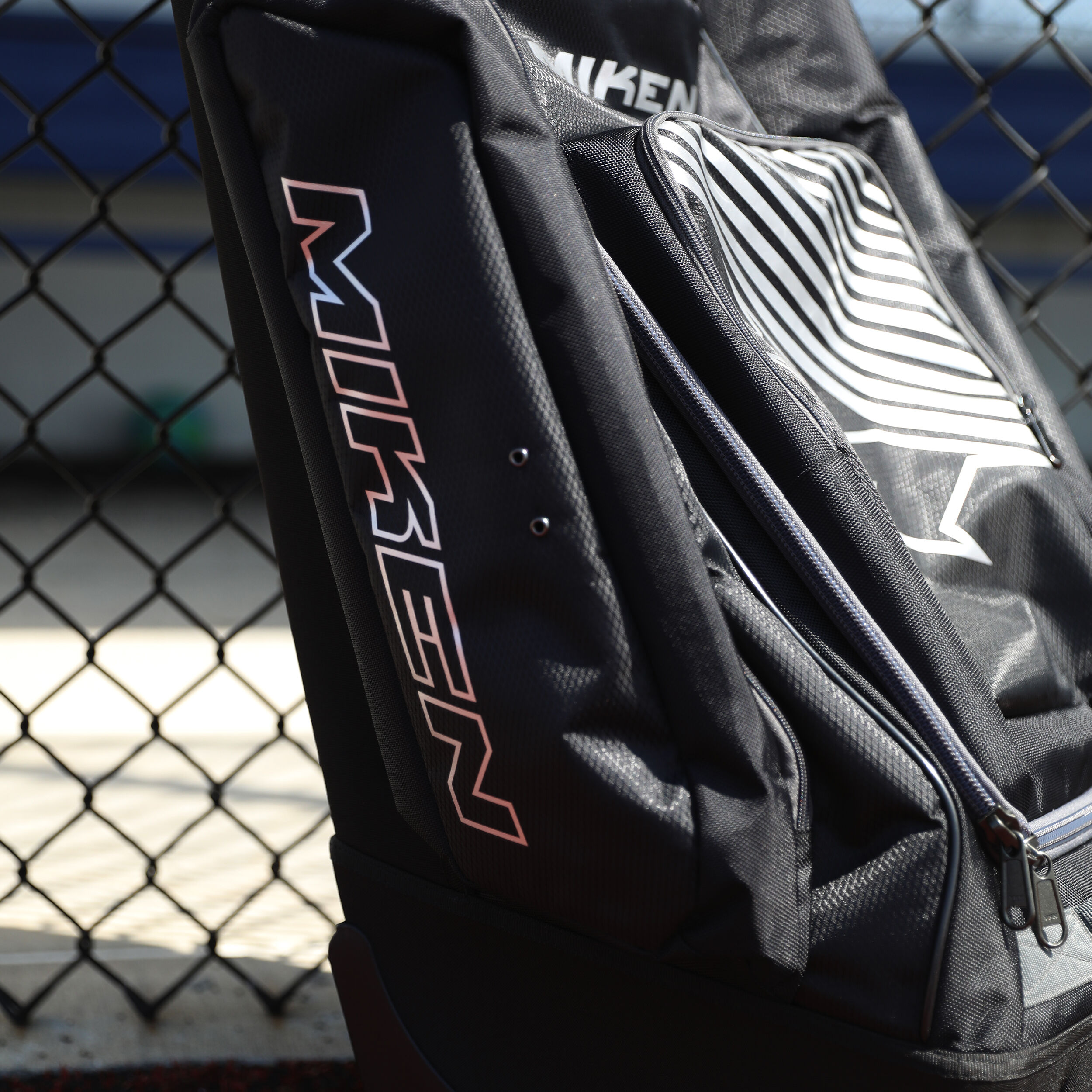 Miken wheeled softball bat bags top