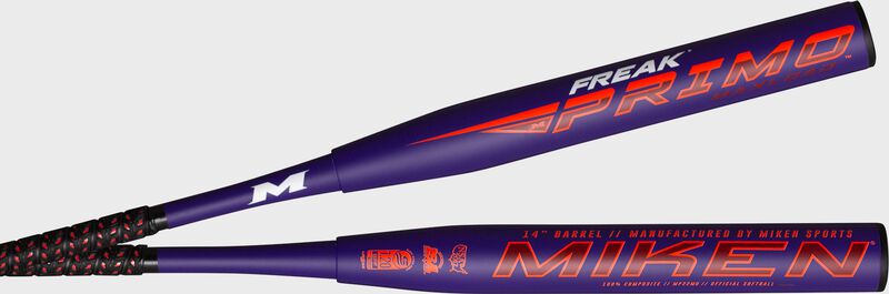2 views of a 2022 Freak Primo maxload USSSA bat - SKU: MP22MU