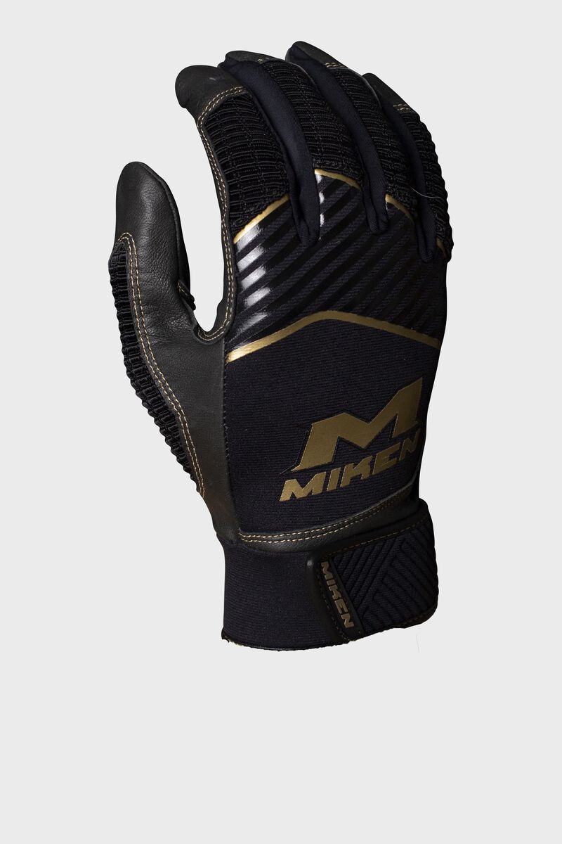Miken Adult Gold Batting Gloves
