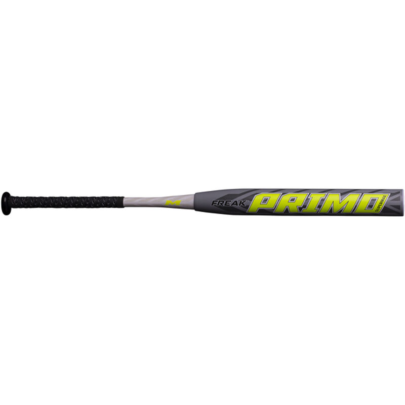 A 2020 Freak Primo Supermax USSSA bat with a grey barrel and black grip - SKU: MPMOSU