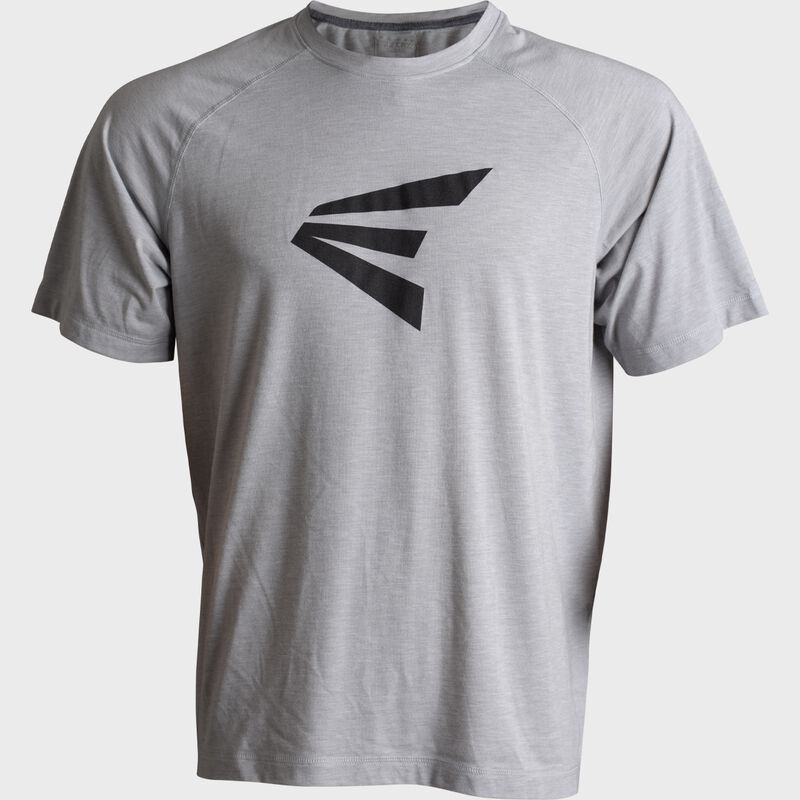 Easton Tri-Blend Performance Short Sleeve Shirt, Light Grey