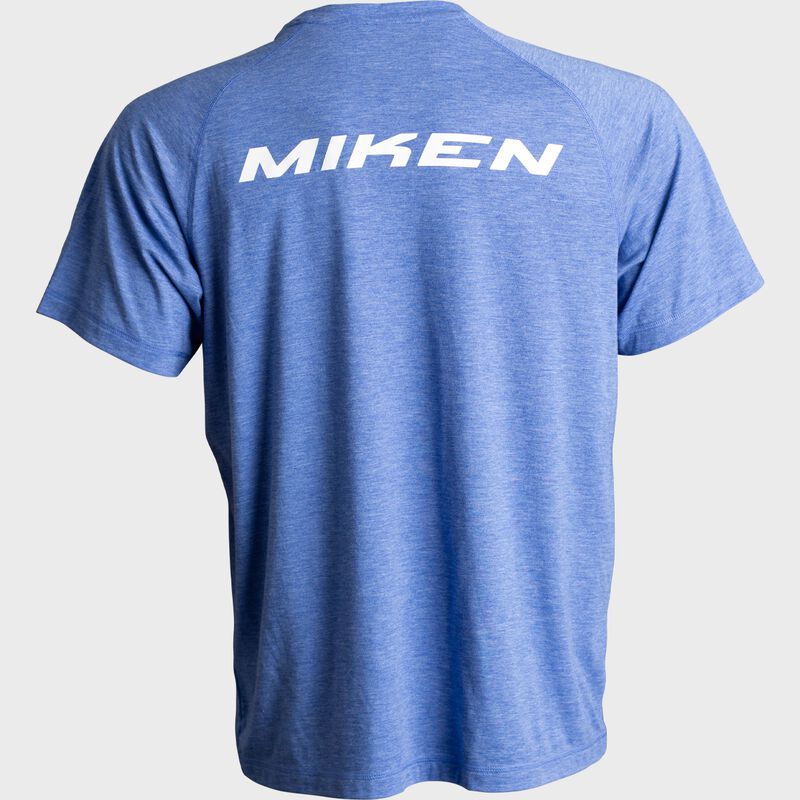 Miken Tri-Blend Performance Short Sleeve Shirt, Royal Blue