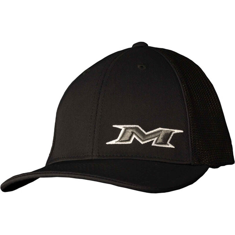 Adult Black Mesh Hat loading=