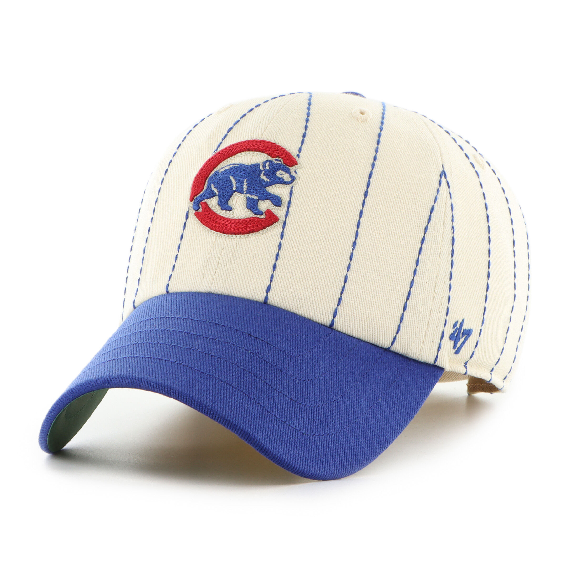Chicago Cubs Rawlings '47 Brand Pinstripe Clean Up Hat