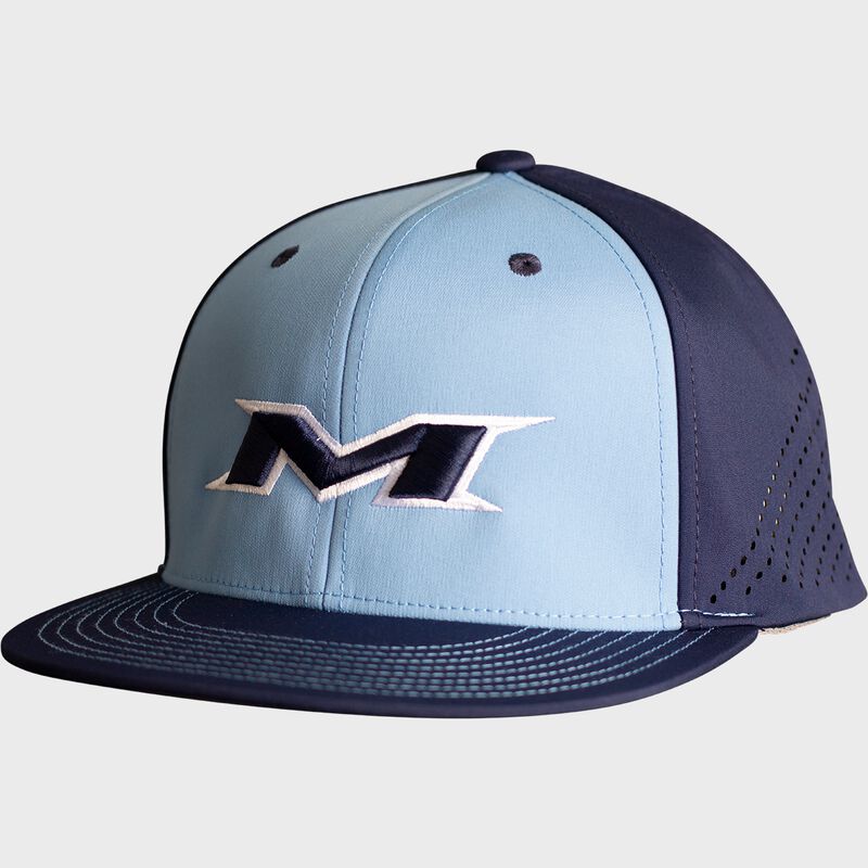 Miken Pro Logo Slowpitch Hat, Navy/Light Blue loading=