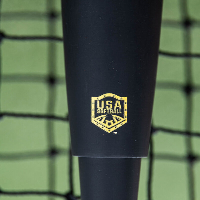 USA Softball certification stamp on a Freak Gold USA bat loading=