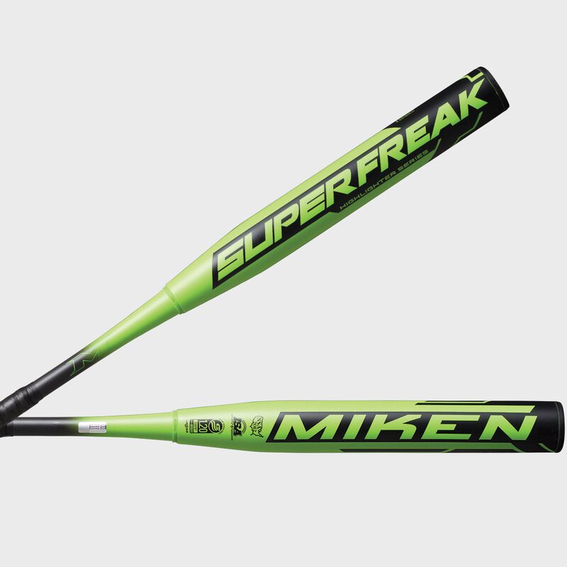 Miken Super Freak Highlighter USSSA Slowpitch Bat, 27 oz