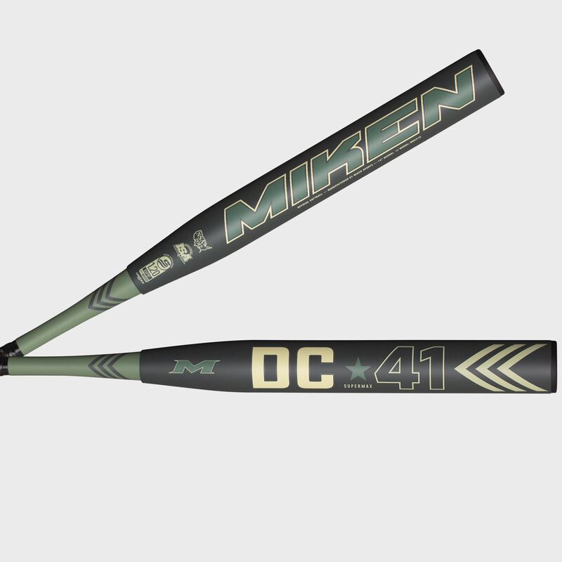 2 views of a 2021 DC41 Supermax USSSA bat - SKU: MDC21U loading=