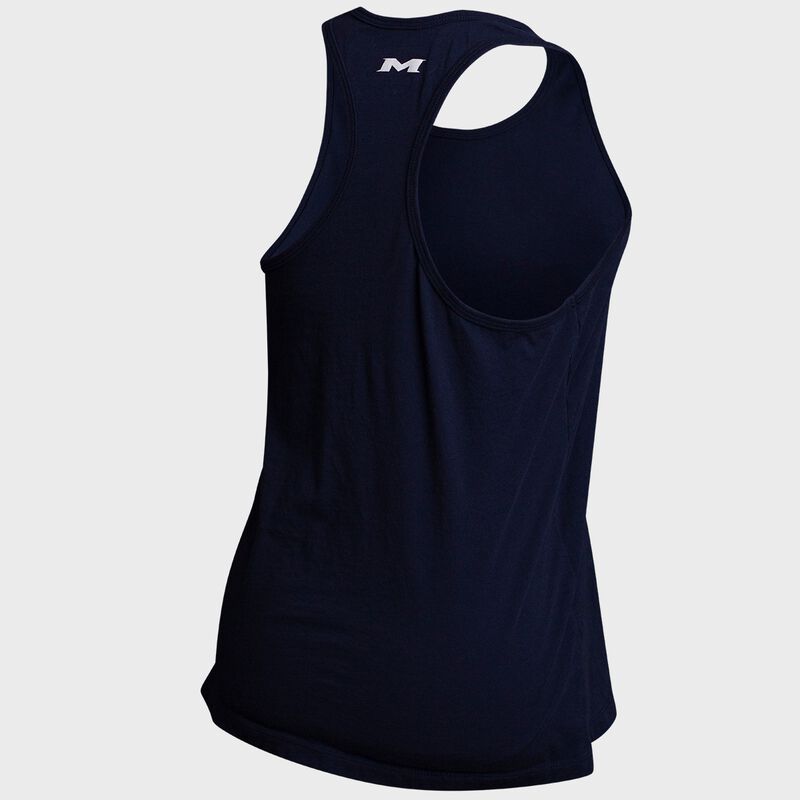Women's Miken Racerback Sleeveless Tank | Adult | Navy
