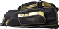 A black/gold Miken Championship wheeled bag - SKU: MKMK7X-CH-GLD image number null